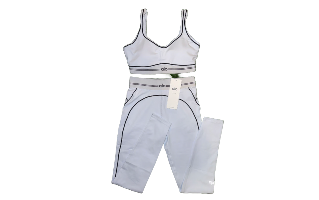 White Alo Yoga Set