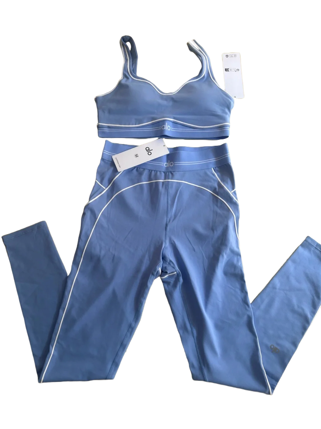 Sky Blue Alo Yoga Set