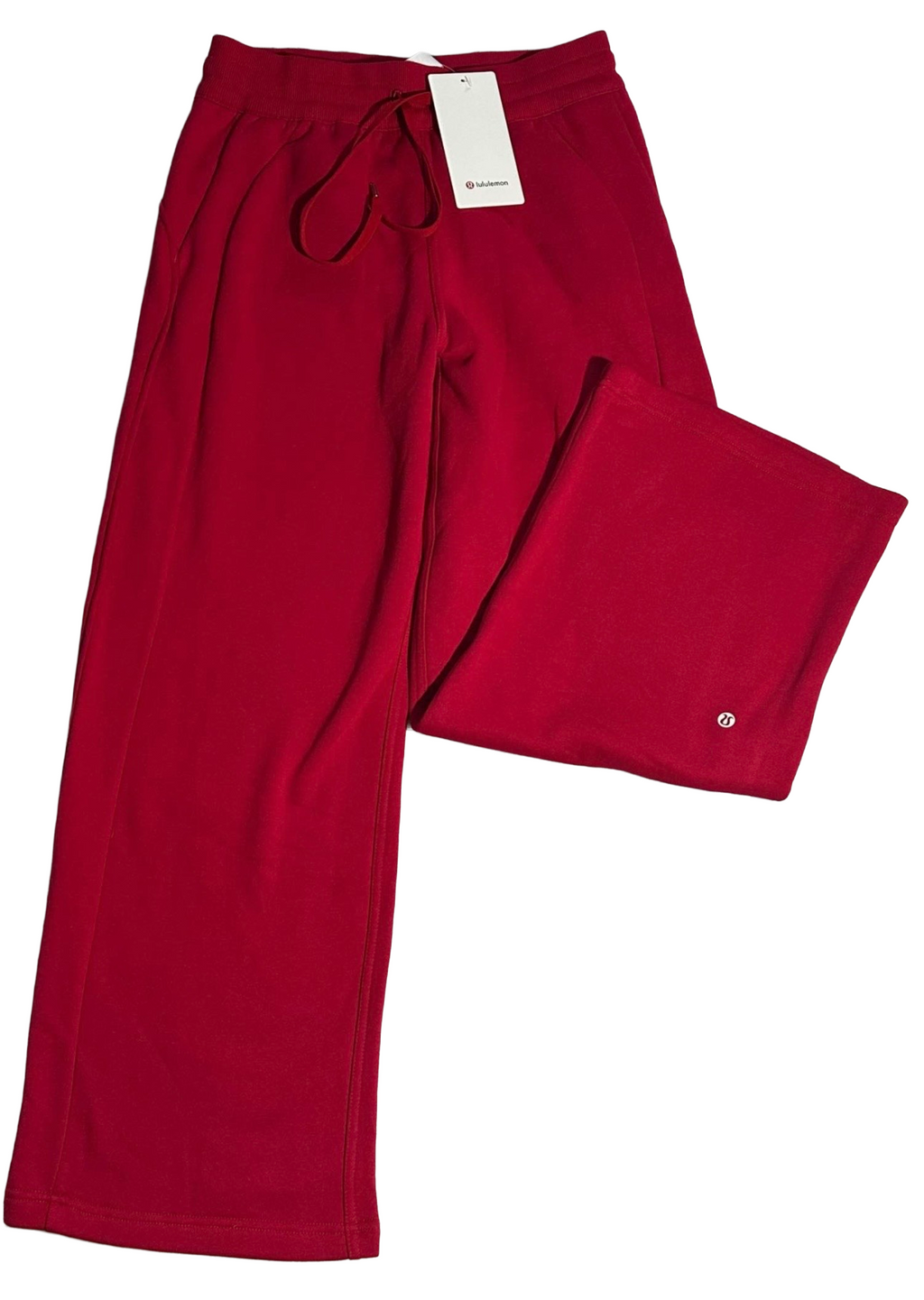 Red Scuba Jacket & Wide Leg Set