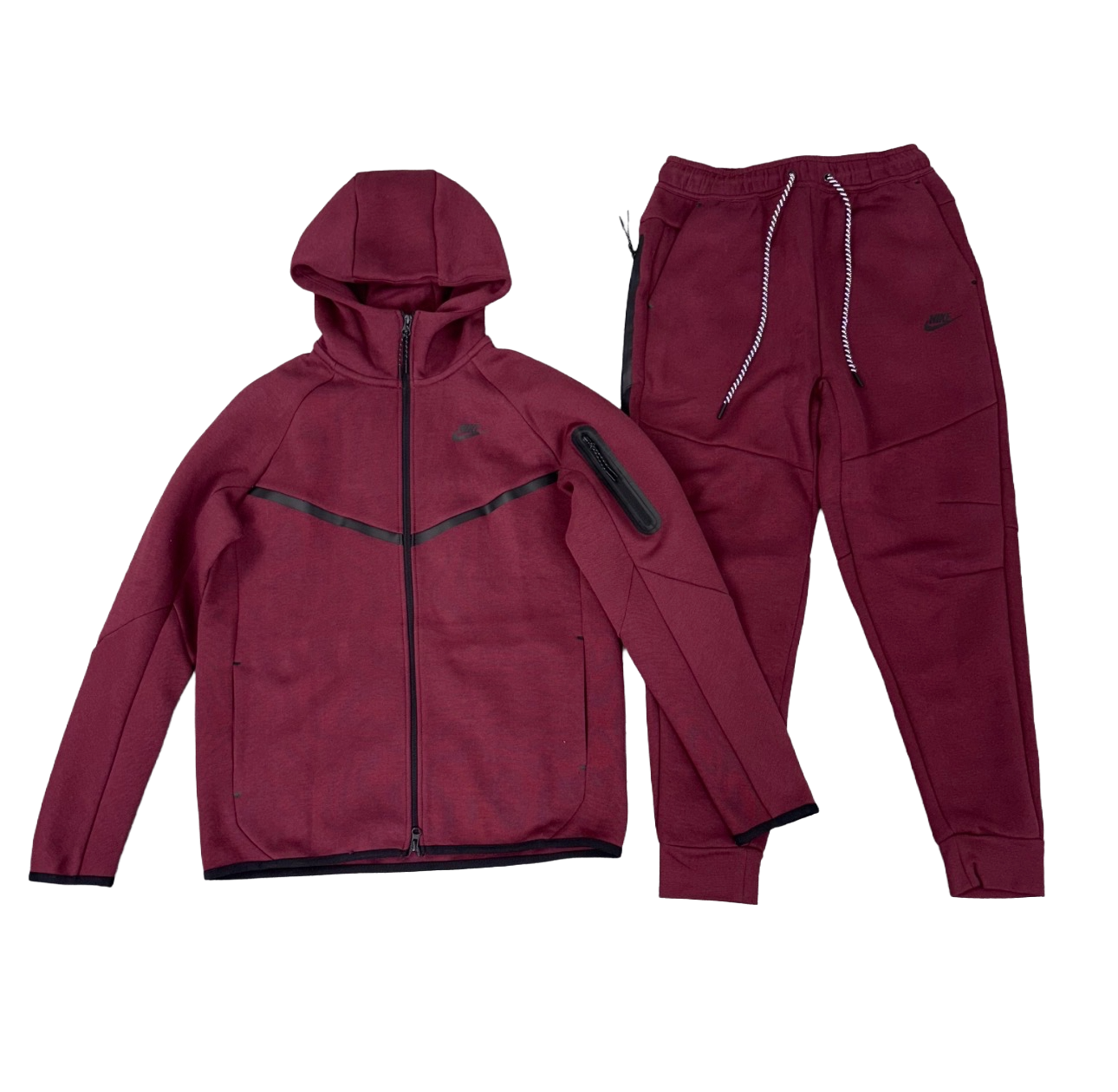 Nike Tech Fleece Full Set – Burgundy/Wine Red